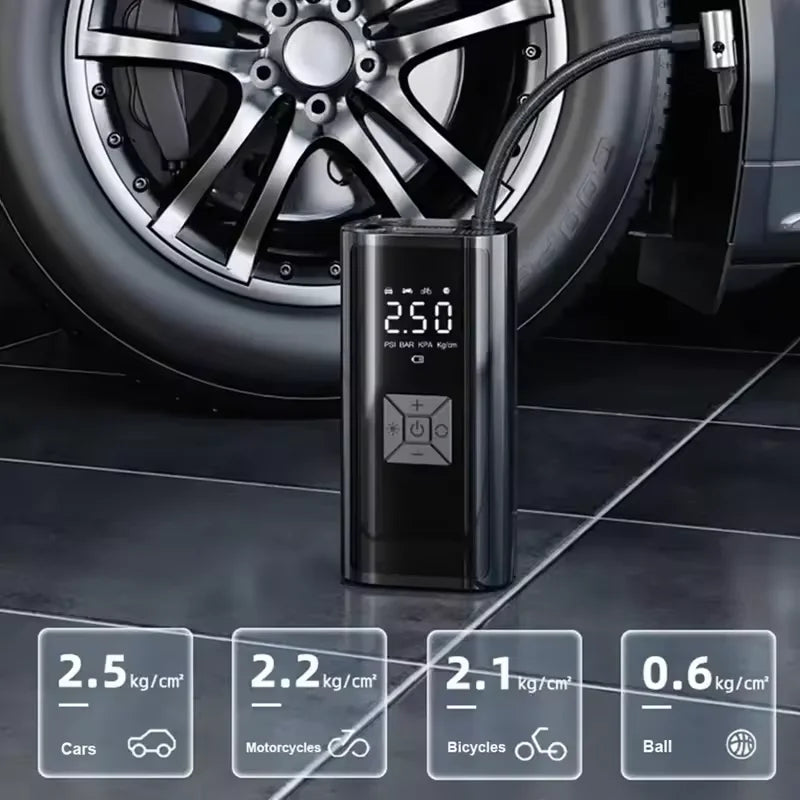 H&F Ultra-Fast Wireless Tire Inflator & Power Bank